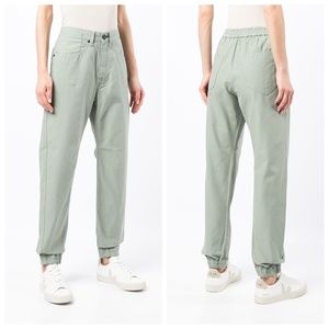 NWT rag & bone Mint-green Cotton Engineered Joggers Sz 28
